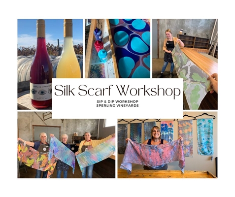 Create a Silk Scarf, SIP & DIP Workshop