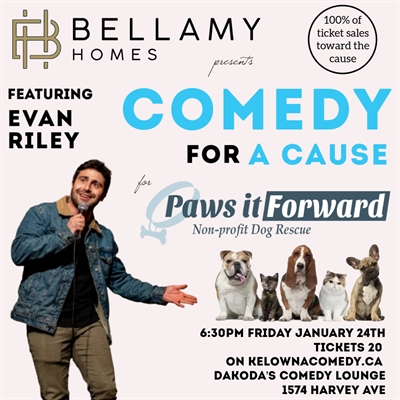 Bellamy Homes presents Comedy for a Cause for Paws It Forward