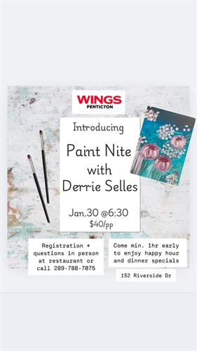Paint Nite at Wings