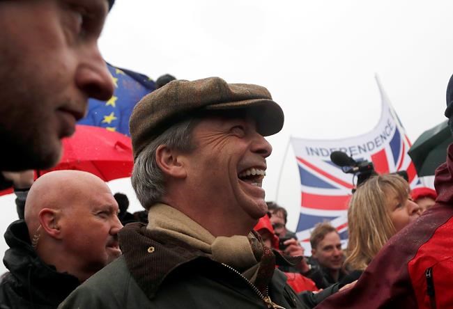 The Latest: Pro-Brexit protest begins muddy march to London | iNFOnews.ca