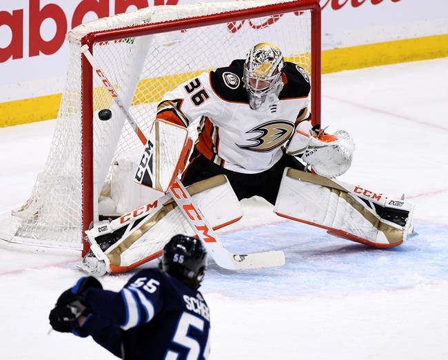 Mark Scheifele scores twice to lead Winnipeg Jets past Anaheim Ducks 3-2 | iNFOnews.ca