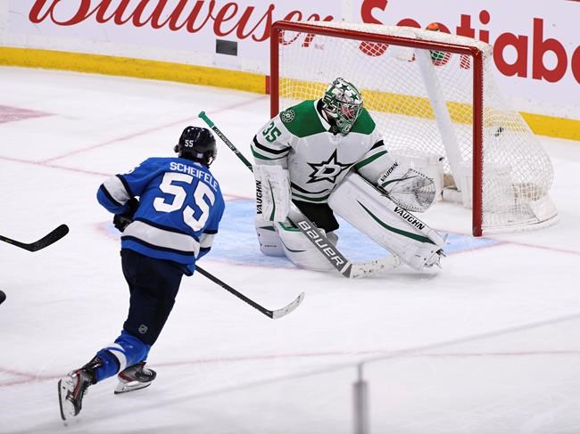 Scheifele scores 21 seconds into OT to lift Jets to 3-2 win over Stars | iNFOnews.ca CP592006739