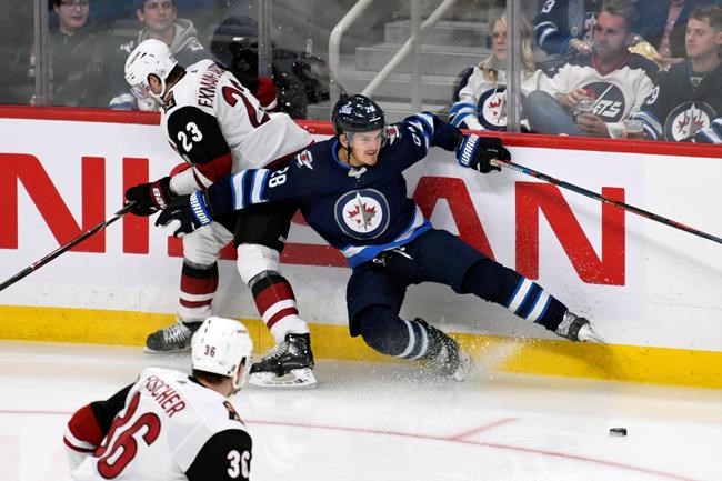 Dvorak scores two, Schmaltz has three points to lead Coyotes over Jets | iNFOnews.ca Dvorak scores two, Schmaltz has three points to lead Coyotes over Jets | iNFOnews.ca