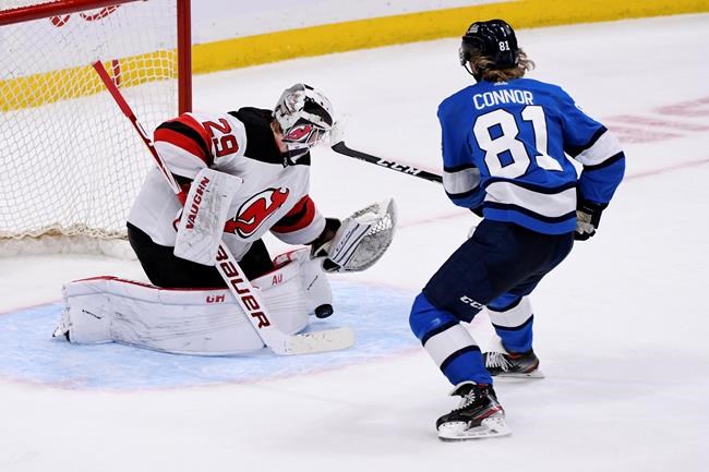Mackenzie Blackwood leads Devils to 2-1 shootout win over Jets | iNFOnews.ca
