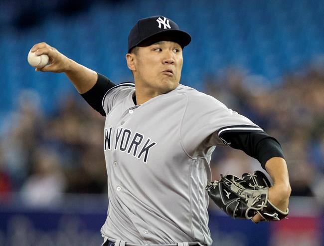 Tanaka strikes out eight in stellar season debut, Yankees top Blue Jays 4-2 | iNFOnews.ca