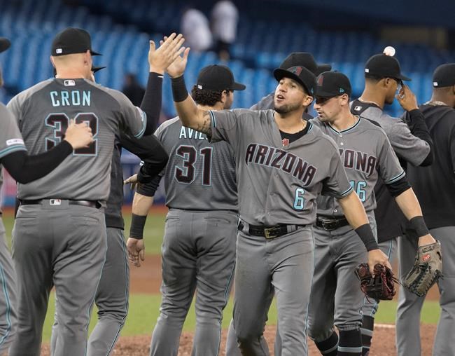 Kevin Cron, Diamondbacks use five-run fourth inning to beat Blue Jays 8-2 | iNFOnews.ca