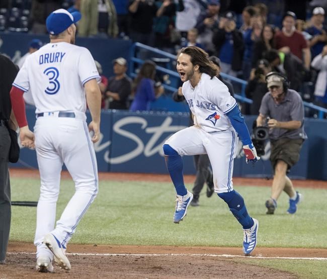 Bo Bichette hits walk-off homer in 12th, Jays beat Yankees 6-5 | iNFOnews.ca