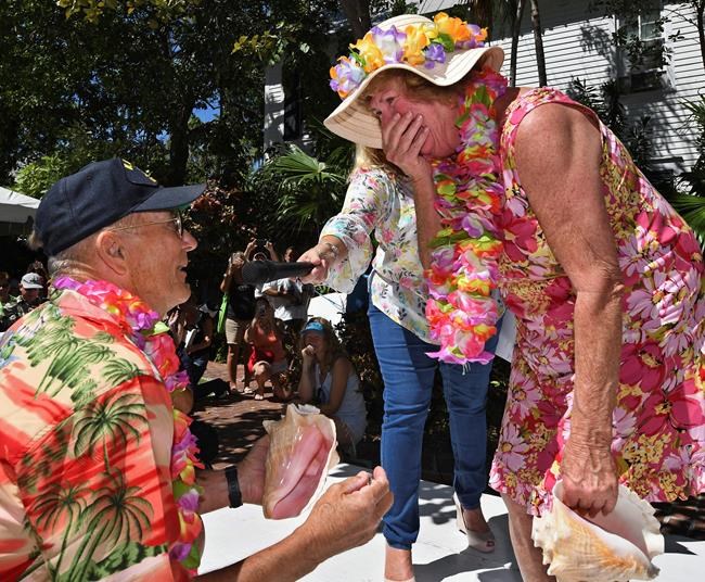 Woman wins Keys conch-blowing contest; accepts proposal | iNFOnews.ca Woman wins Keys conch-blowing contest; accepts proposal | iNFOnews.ca