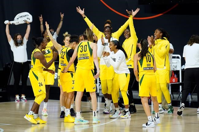 Clark's putback at buzzer lifts Storm past Lynx 88-86 | iNFOnews.ca