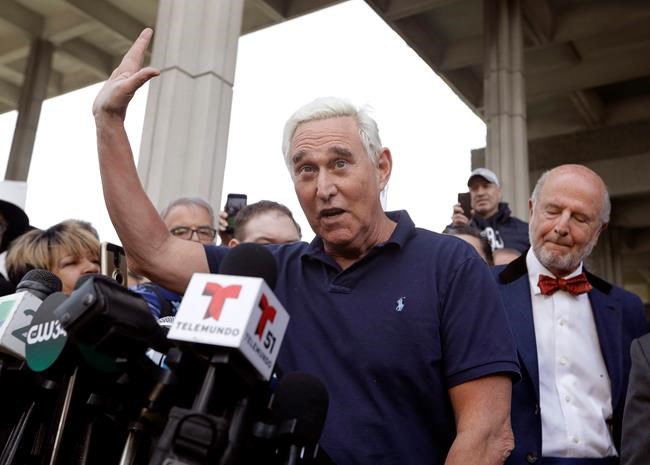 The Latest: Roger Stone set to be arraigned Tuesday in DC | iNFOnews.ca The Latest: Roger Stone set to be arraigned Tuesday in DC | iNFOnews.ca