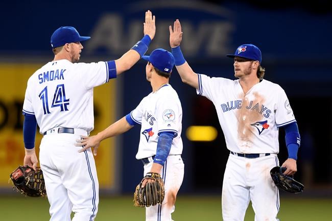Blue Jays' bats back strong Sanchez outing, rock Yankees bullpen in 7-0 win | iNFOnews.ca