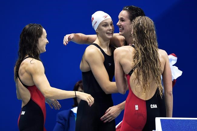 Canada takes bronze in 4x100 swimming freestyle relay at Rio Games | iNFOnews.ca