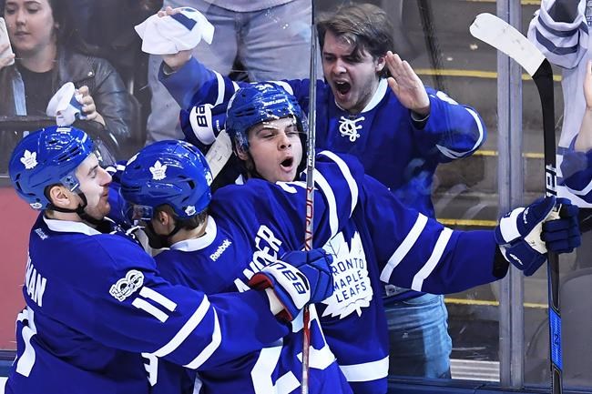 Maple Leafs' rookie trio just too much to handle for weary Capitals | iNFOnews.ca
