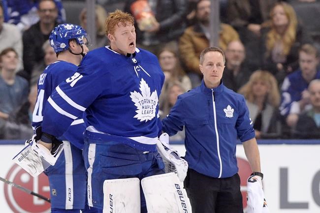 Leafs' goaltender Andersen participates in full practice after leaving game | iNFOnews.ca Leafs' goaltender Andersen participates in full practice after leaving game | iNFOnews.ca