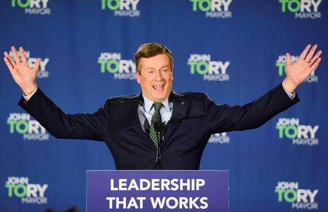 Toronto Mayor John Tory cruises to victory; tech issues extend voting elsewhere | iNFOnews.ca CP1594348425