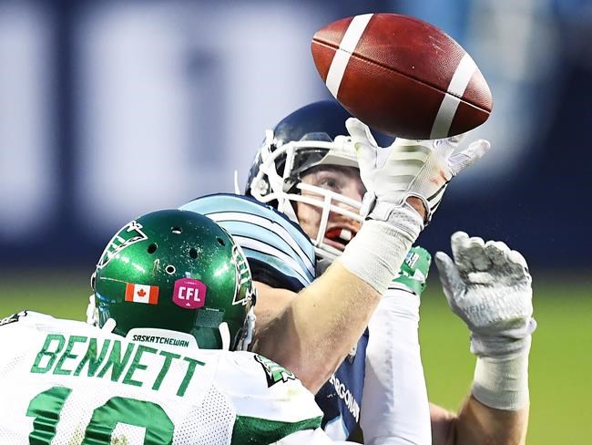 McKnight, Craig lead streaking Riders to 29-11 victory over struggling Argos | iNFOnews.ca CP757574557