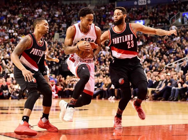 DeRozan scores 33 points to lift Raptors 112-106 win over Portland | iNFOnews.ca DeRozan scores 33 points to lift Raptors 112-106 win over Portland | iNFOnews.ca