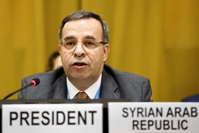 US calls Syrian presidency of disarmament body 'travesty' | iNFOnews.ca CP398007592