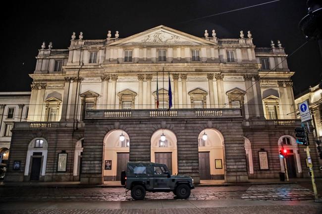 Virus cases spike at Milan's La Scala, Naples' San Carlo | iNFOnews.ca CP578391866