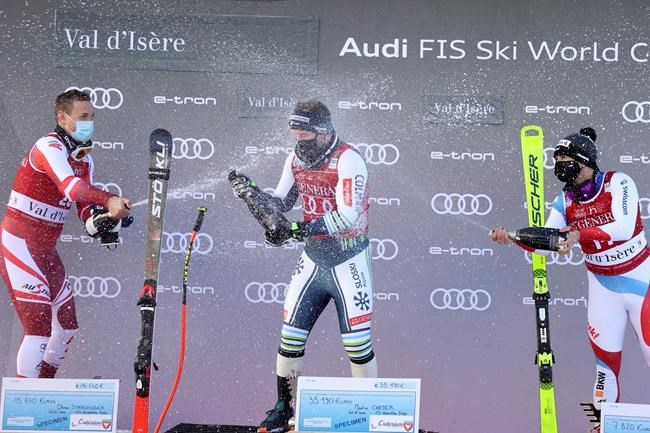 Shock win for No. 41 starter Cater in World Cup downhill | iNFOnews.ca Shock win for No. 41 starter Cater in World Cup downhill | iNFOnews.ca