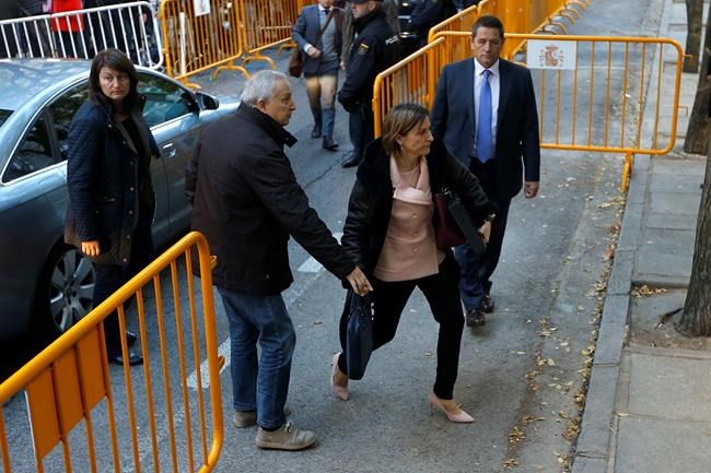 The Latest: Catalan parliament speaker leaves Spain prison | iNFOnews.ca