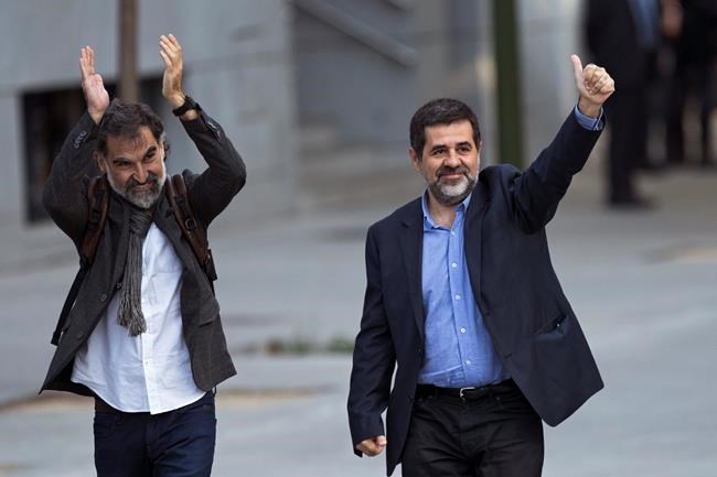 Court jails 2 Catalan independence leaders in sedition probe | iNFOnews.ca