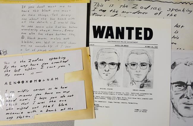 Correction: Zodiac Killer-DNA story | iNFOnews.ca