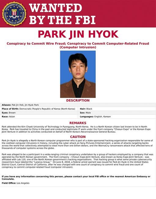 US says North Korean charged in Sony hack, WannaCry attack | iNFOnews.ca US says North Korean charged in Sony hack, WannaCry attack | iNFOnews.ca
