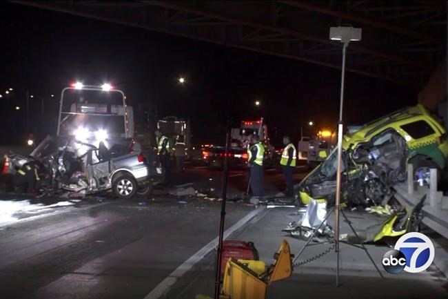 4 die after wrong-way crash on San Francisco highway | iNFOnews.ca