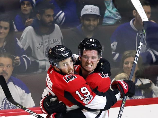 Brassard, Stone each score twice as Senators beat Maple Leafs 6-3 | iNFOnews.ca