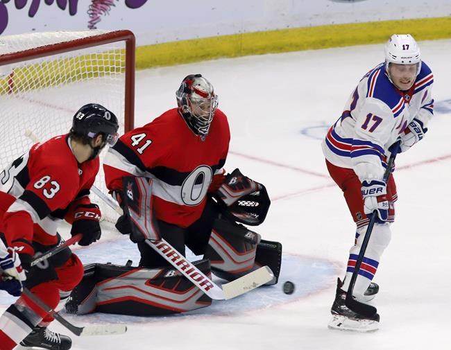 Craig Anderson earns 27-save shutout as Senators blank Rangers 3-0 | iNFOnews.ca