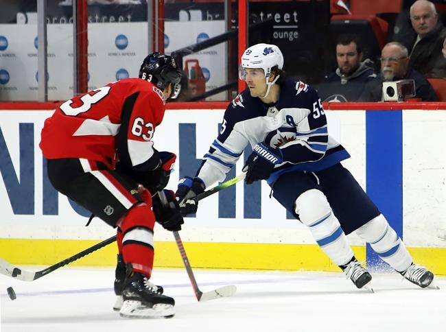 Scheifele snaps scoring drought with hat trick to lift Jets over Senators 5-1 | iNFOnews.ca