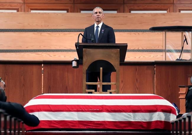 At Lewis funeral, Obama calls for renewing Voting Rights Act | iNFOnews.ca