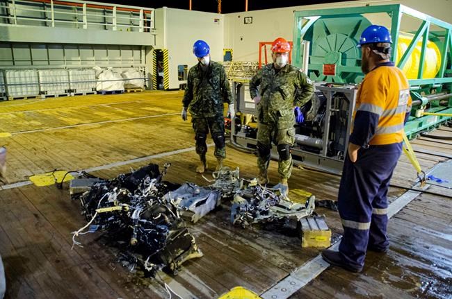 Drone retrieves human remains, pieces of navy helicopter that crashed off Greece | iNFOnews.ca
