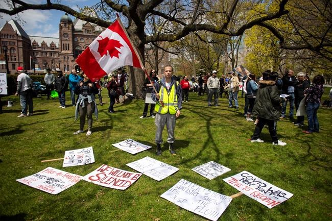 COVID-19 conspiracies creating a 'public health crisis' in Canada, experts say | iNFOnews.ca CP1925675568