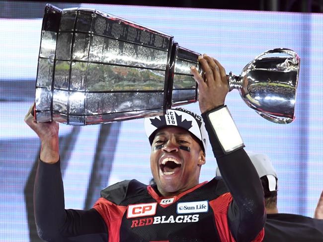 NewsAlert: Redblacks QB Henry Burris named Grey Cup most valuable player | iNFOnews.ca
