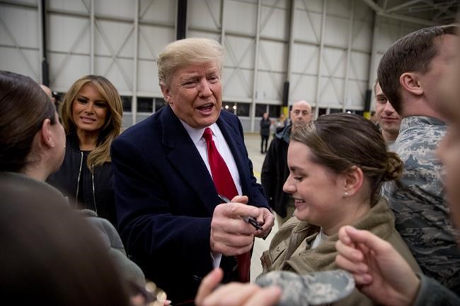 The Latest: Trump returns to US from surprise trip to Iraq | iNFOnews.ca