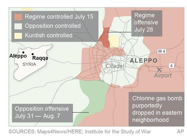 Russia strikes IS-held city in Syria amid Aleppo fight | iNFOnews.ca Russia strikes IS-held city in Syria amid Aleppo fight | iNFOnews.ca