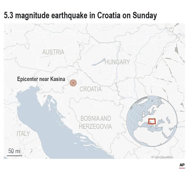 Aftershocks rattle Croatian capital a day after strong quake | iNFOnews.ca
