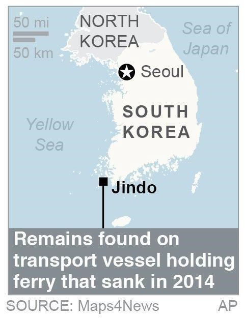 South Korea officials: Bones found near ferry not of victims | iNFOnews.ca