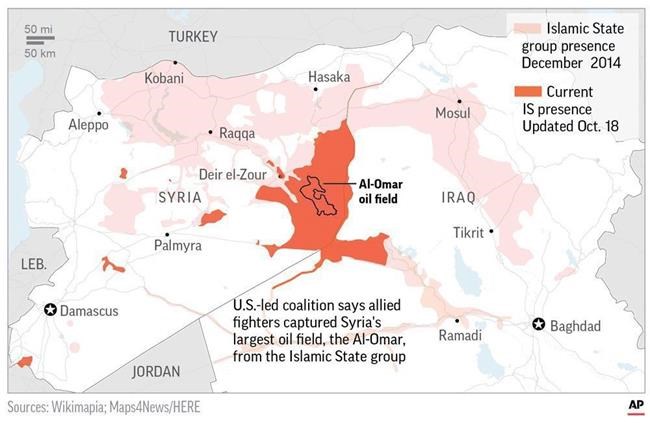 US-backed forces take Syria's largest oil field from IS | iNFOnews.ca US-backed forces take Syria's largest oil field from IS | iNFOnews.ca