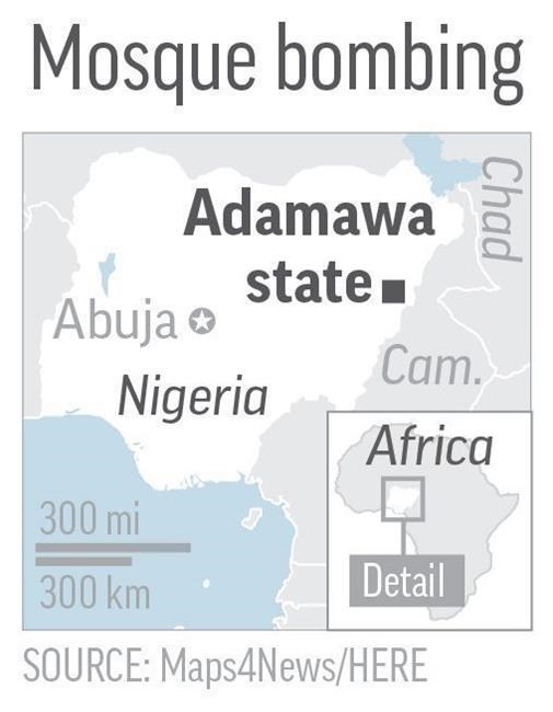Bombing at Nigeria mosque kills at least 50 | iNFOnews.ca
