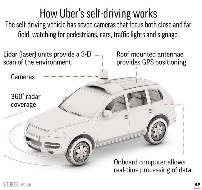 Feds: Uber self-driving SUV saw pedestrian, did not brake | iNFOnews.ca Feds: Uber self-driving SUV saw pedestrian, did not brake | iNFOnews.ca