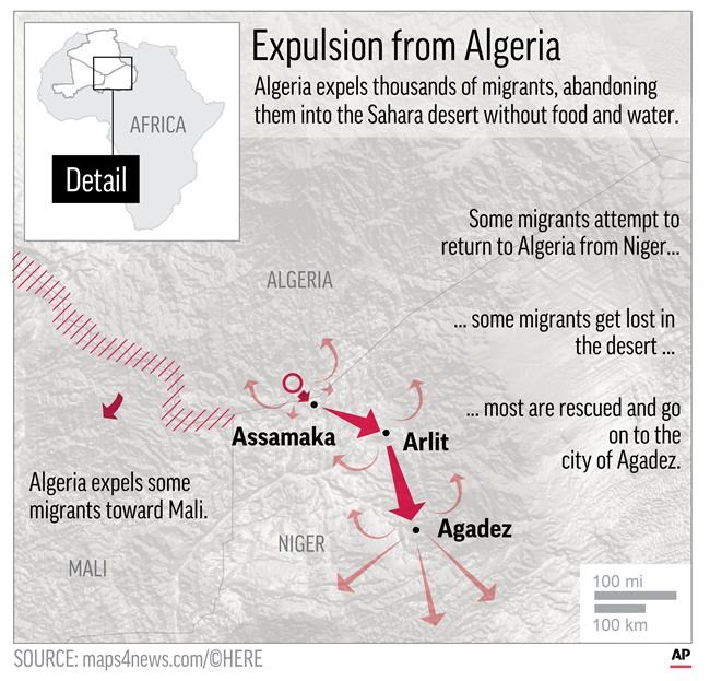 Walk or die: Algeria strands 13,000 migrants in the Sahara | iNFOnews.ca