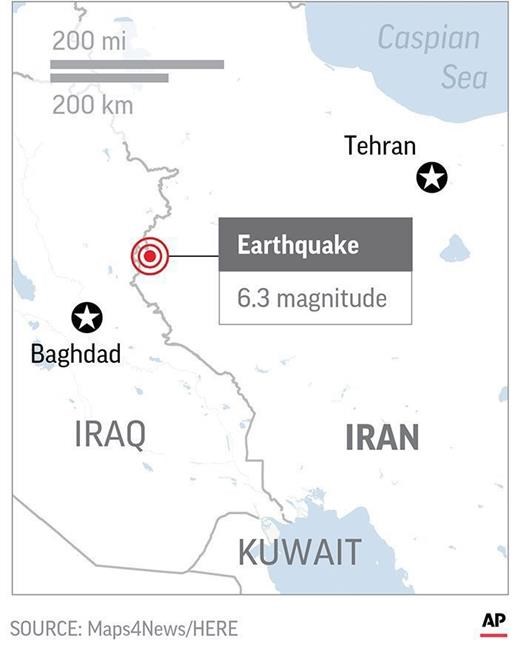 Number of injured in 6.3 magnitude Iran quake rises to 716 | iNFOnews.ca