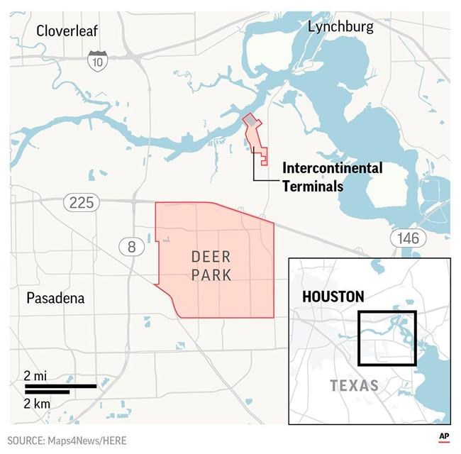 The Latest: Company works to empty tank that emitted benzene | iNFOnews.ca