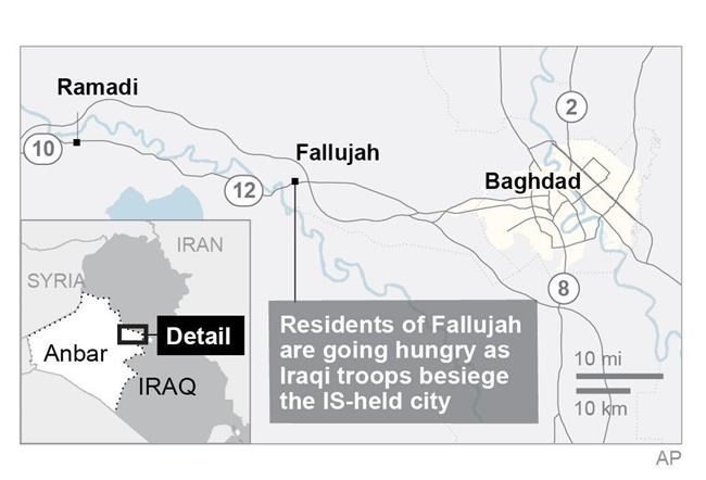Residents of Iraq's IS-held Fallujah suffer under siege | iNFOnews.ca