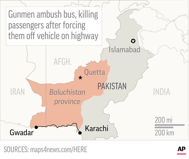 Separatists kill 14 passengers on bus in southwest Pakistan | iNFOnews.ca