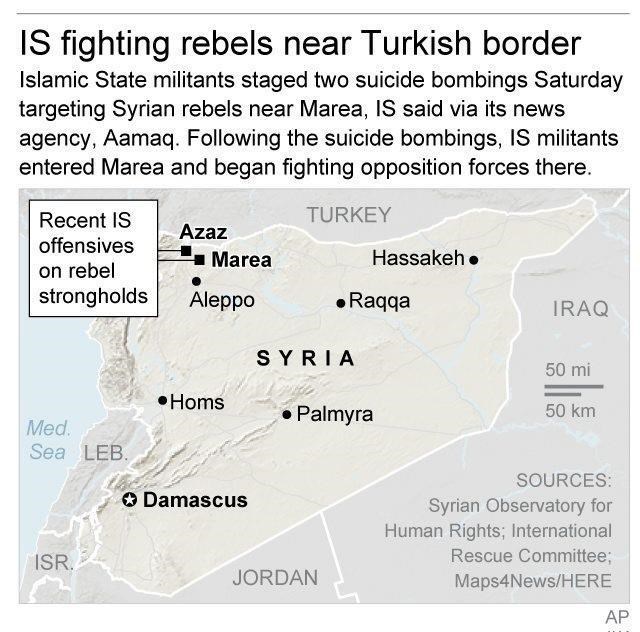 Syria rebels attacked by IS militants, government troops | iNFOnews.ca