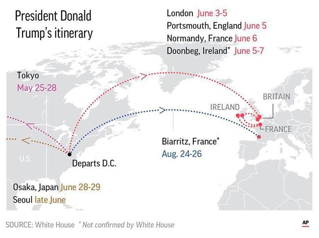 Packing his bags: Trump plans jet-setting summer of travel | iNFOnews.ca Packing his bags: Trump plans jet-setting summer of travel | iNFOnews.ca